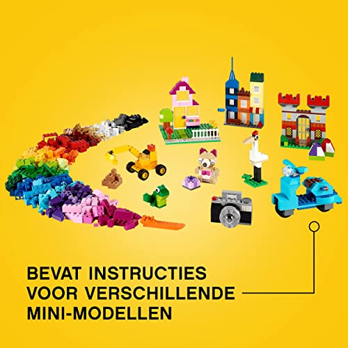 LEGO-10698-Classic-Creatieve-Grote-Opbergdoos-Creatief-Constructiespeelgoed-met-Ramen-Deuren-en-Groene-Bouwplaat