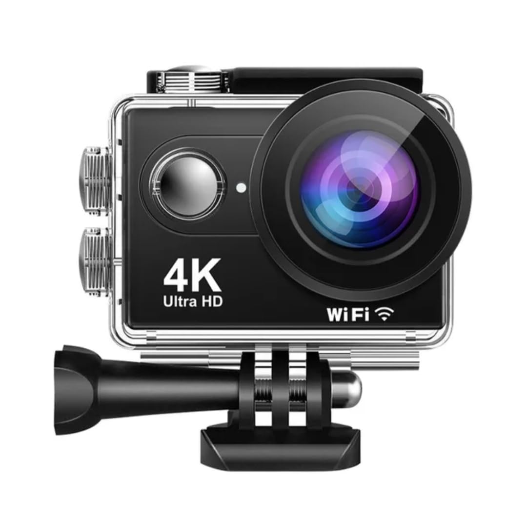 GO Plus CAMPRO 4K Ultra HD Waterproof Sports Camera with 2 INCH LCD Screen