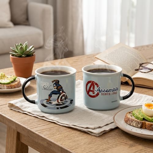 Image of Clay Craft - Official Marvel Avengers Printed Mug | Premium Ceramic Coffee /Milk Mug, 400 ml | Superhero Gift for Kids & Adults | Microwave & Dishwasher Safe