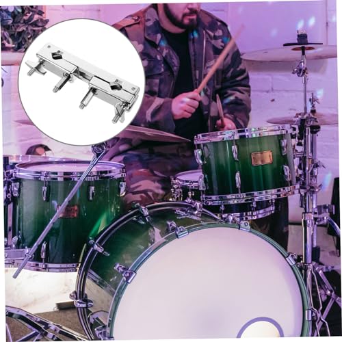 Clamp de montaje para platillo de batería doble - accesorio liviano y portátil para kit de batería miniatura 5