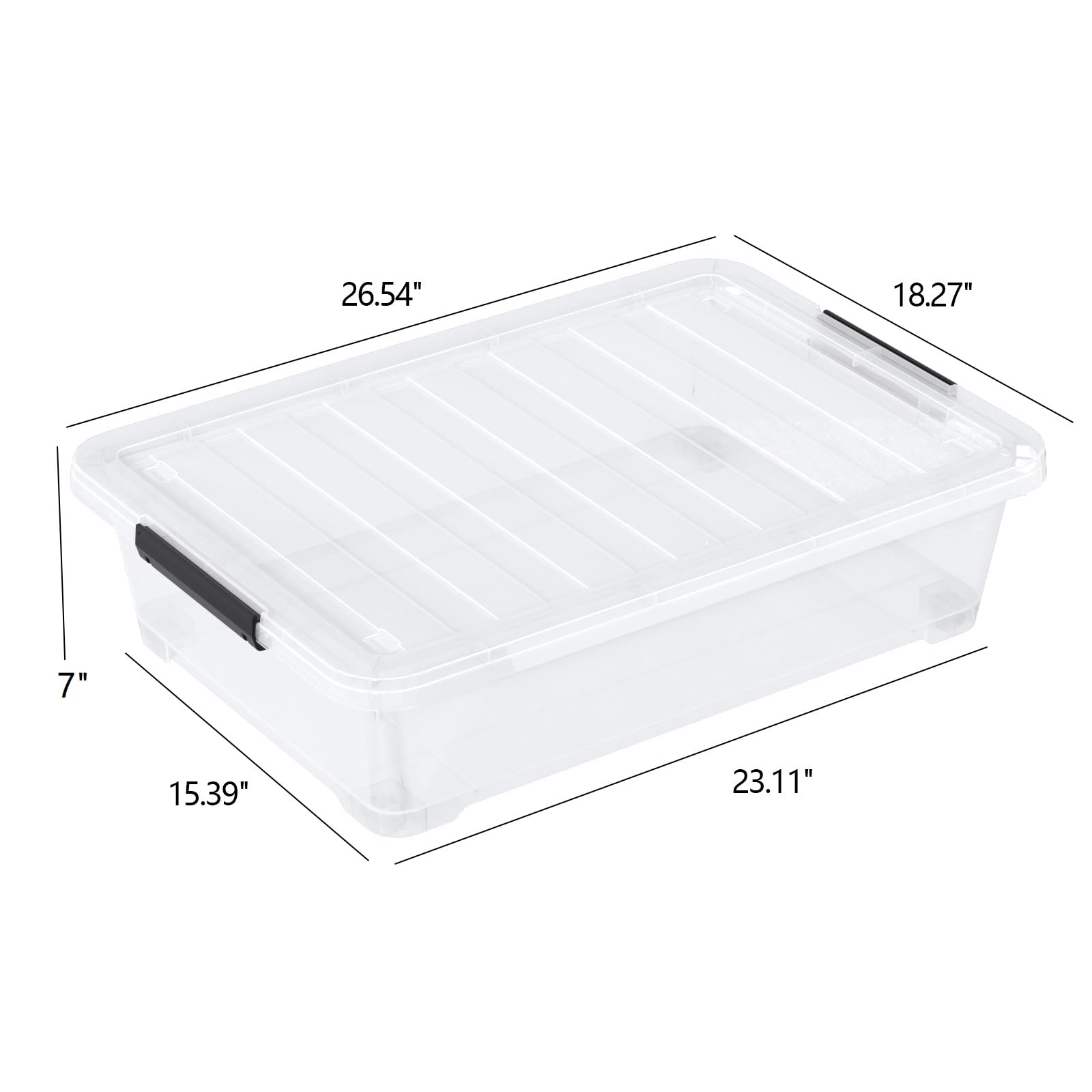 Amazon.com - Wakikini 40 Quart Large Clear Plastic Underbed