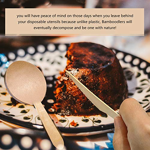 image for Wooden Kinves Heavyweight Compostable Disposable Wooden Cutlery - KITM