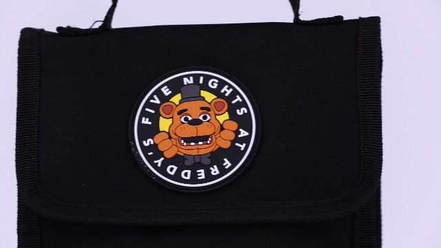 3 Stuk Rugzak Set FNAF Rugzak Vijf Nacht Game Print School Dagtassen Schouderriem Boek Tas voor Jongens Meisjes, met Potlood Case, Schoudertas, Ster Blauw Freddy