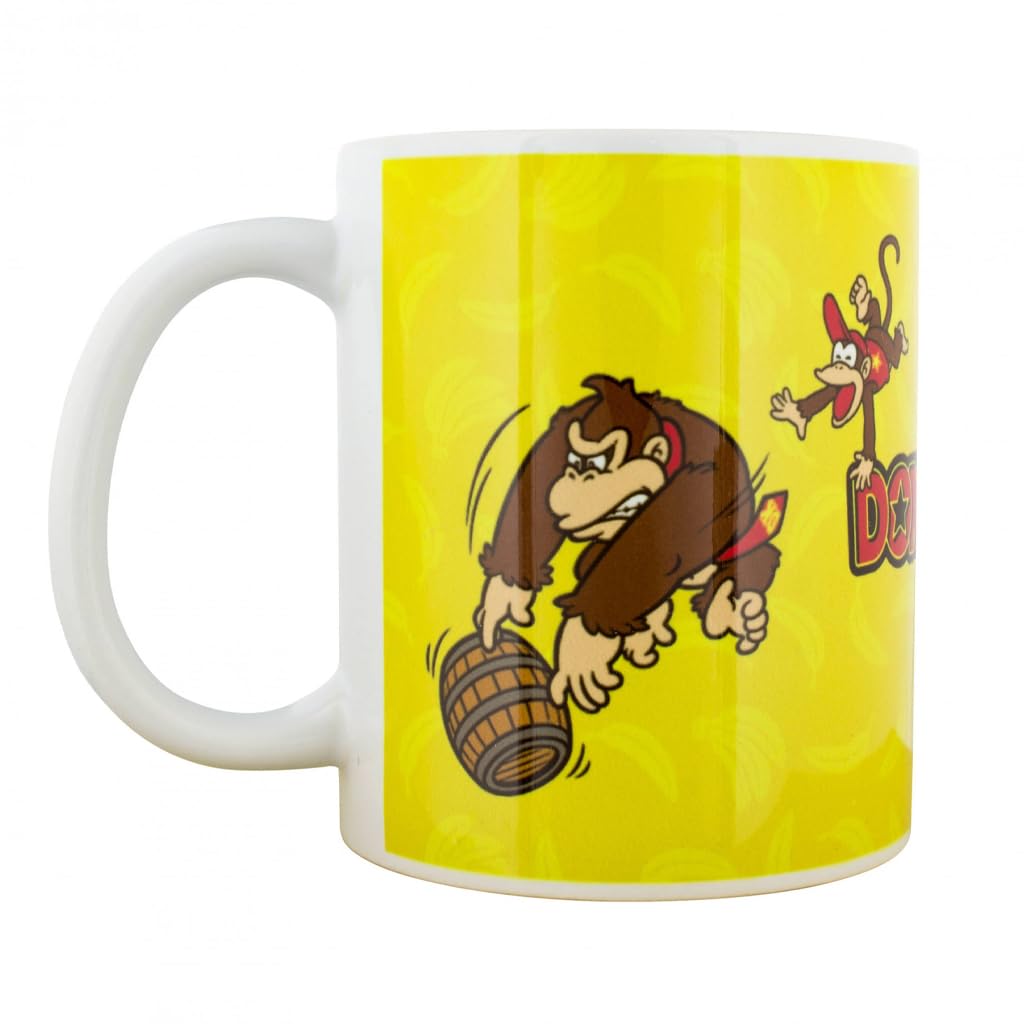 Pyramid International Donkey Kong (Bananas) White Mug - 10Oz / 315Ml Ceramic Mug - One Size