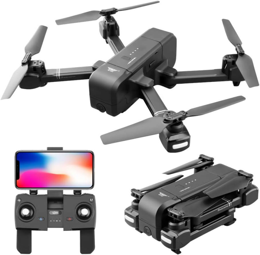 ERKEJI Drone Gravity Induction Remote Control foldable mini four-axis aircraft pneumatic fixed height 1080P aerial photo real-time transmission 5GWIFI FPV VR
