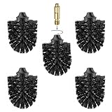 Form des Bürstenkopfes leicht konisch, Borsten mit Neusilberdraht gebunden