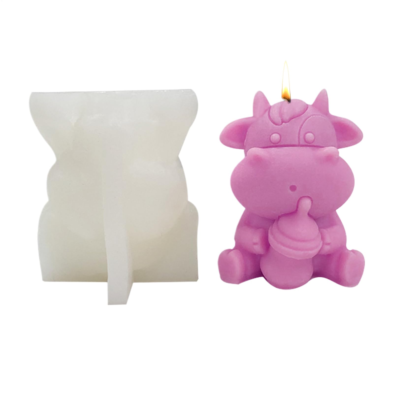 Moule silicone 3D animaux pour démoulage facile de bougie et chocolat