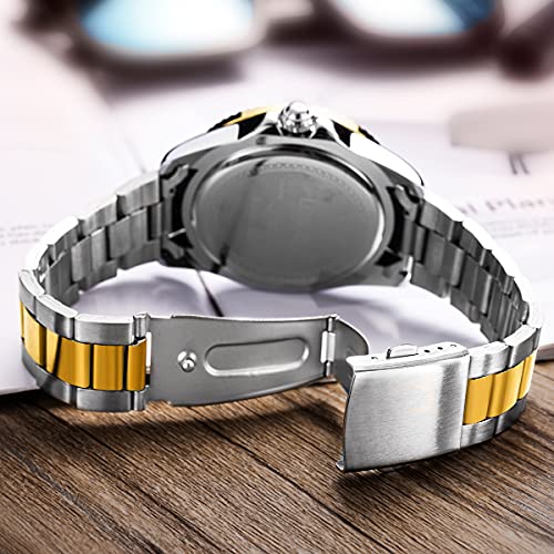 LONGBO Master Royale Silver Analog Watch Silver-Gold-Green - Image 5