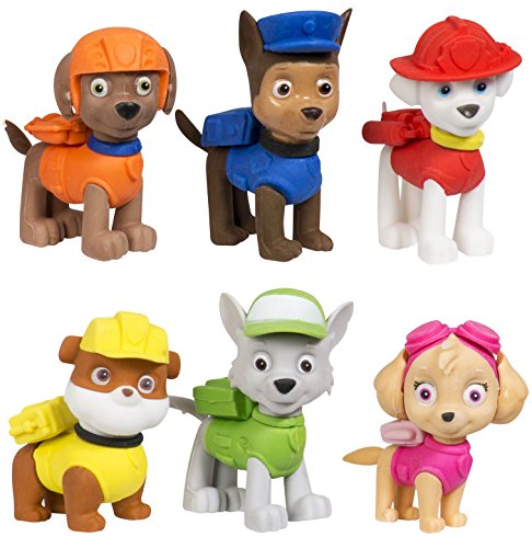 AK Sport 1410010 – Puzzle de goma de la Patrulla Canina, 6 unidades