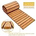 TONAHUTU 8FT Wooden Garden Pathway, Roll Out Wooden Pathway Weather-Resistant Walkway for Outdoor Patios 17