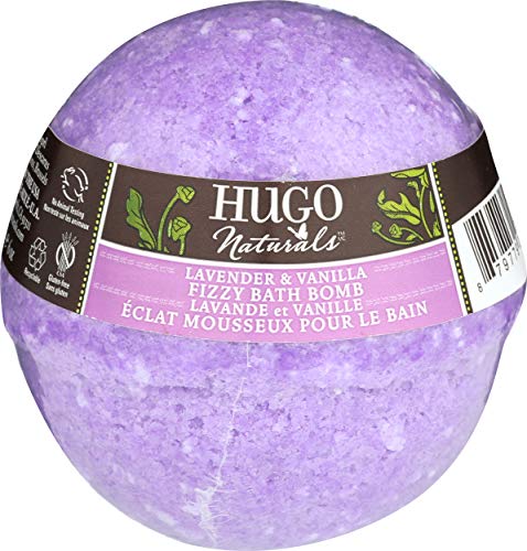 Hugo Naturals Fizzy Bath Bomb, Lavender and Vanilla, 6 Ounce Bath Bomb