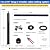 Muzata 6.5ft Cable Railing System Complete Set 36" Black Stair Post Handrail Kit Tool Accessories One-Stop All-in-One DIY Kit Fit 3ft-6.5ft Easy Installation