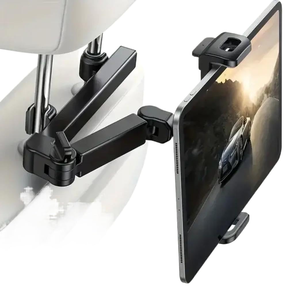 Support de Voiture Compatible avec Tablette et téléphone de 4.7 à 13 Pouces, Support de Montage pour Appui-tête de siège arrière(B)