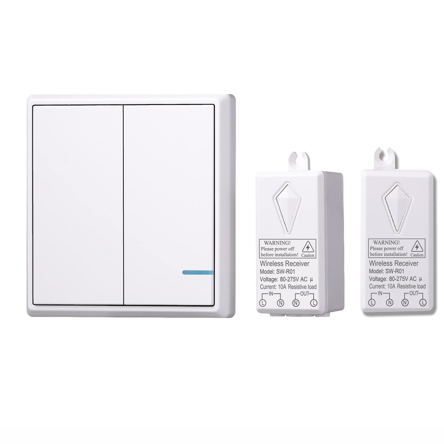 Interruptor inalámbrico para luces y control remoto de lámparas sin cablear 8