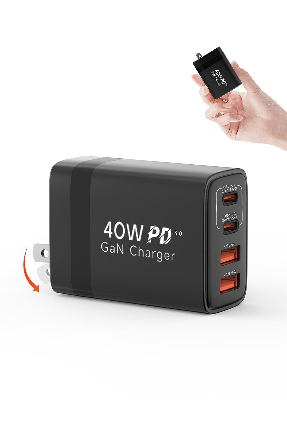 Amazon | 合計 40W PD 急速充電器 type-c 【四台同時に充電可能・超
