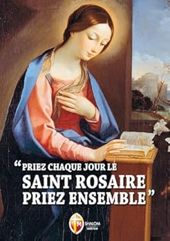 Paperback Priez chaque jour le saint rosaire [Italian] Book