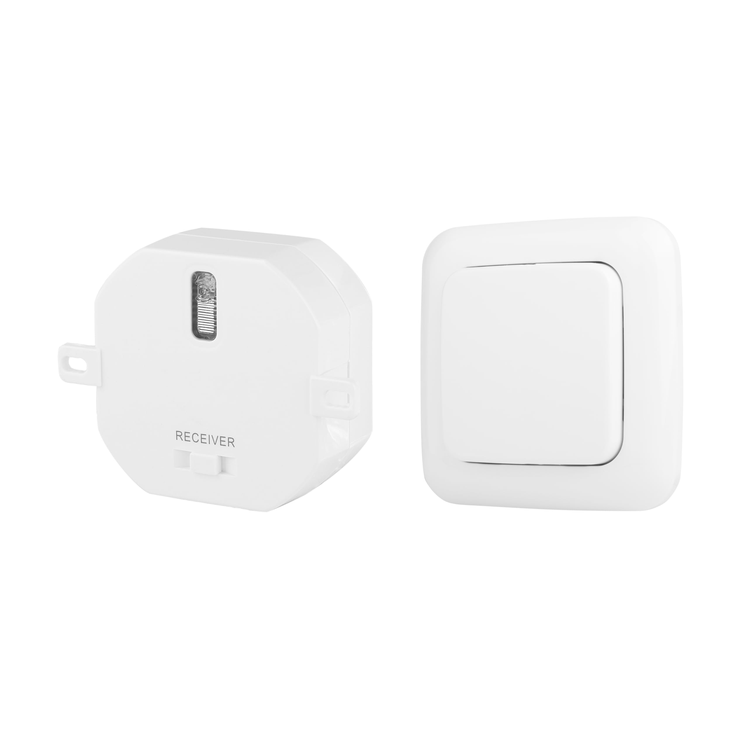 Smartwares Funk-Wandschalter und Einbaumodul, 1000 W, 30 m Reichweite | Batteriebetrieben, Inklusive Montagematerial, Frequenz 433,92 MHz, Bis zu 99 Geräte koppelbar, SH4-99564