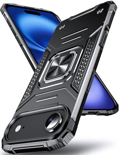 Coque iPhone 17 Air avec support magnétique et anneau de protection antichoc