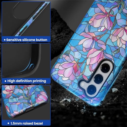 Coque Samsung S23 Plus antichoc évite rayures motif fleurs - 5