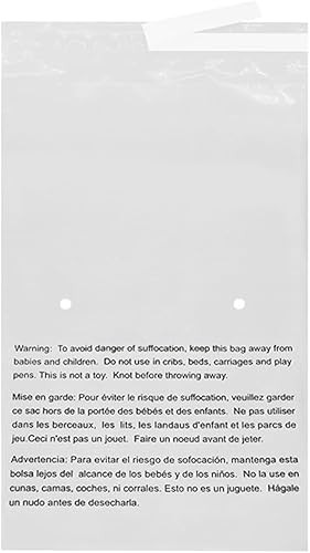 Miniatura 3 de 1 bolsa de polietileno transparente de advertencia de asfixia EcoSwift de 24 x 36 pulgadas, 1.5 mil