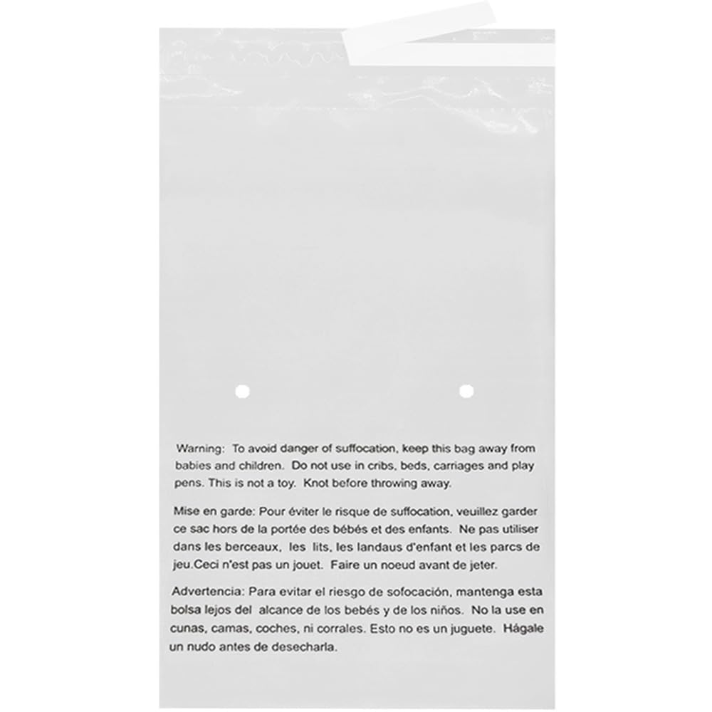 1000 12x17 Suffocation Warning Bags Self Seal 1.5MIL AMAZON FBA