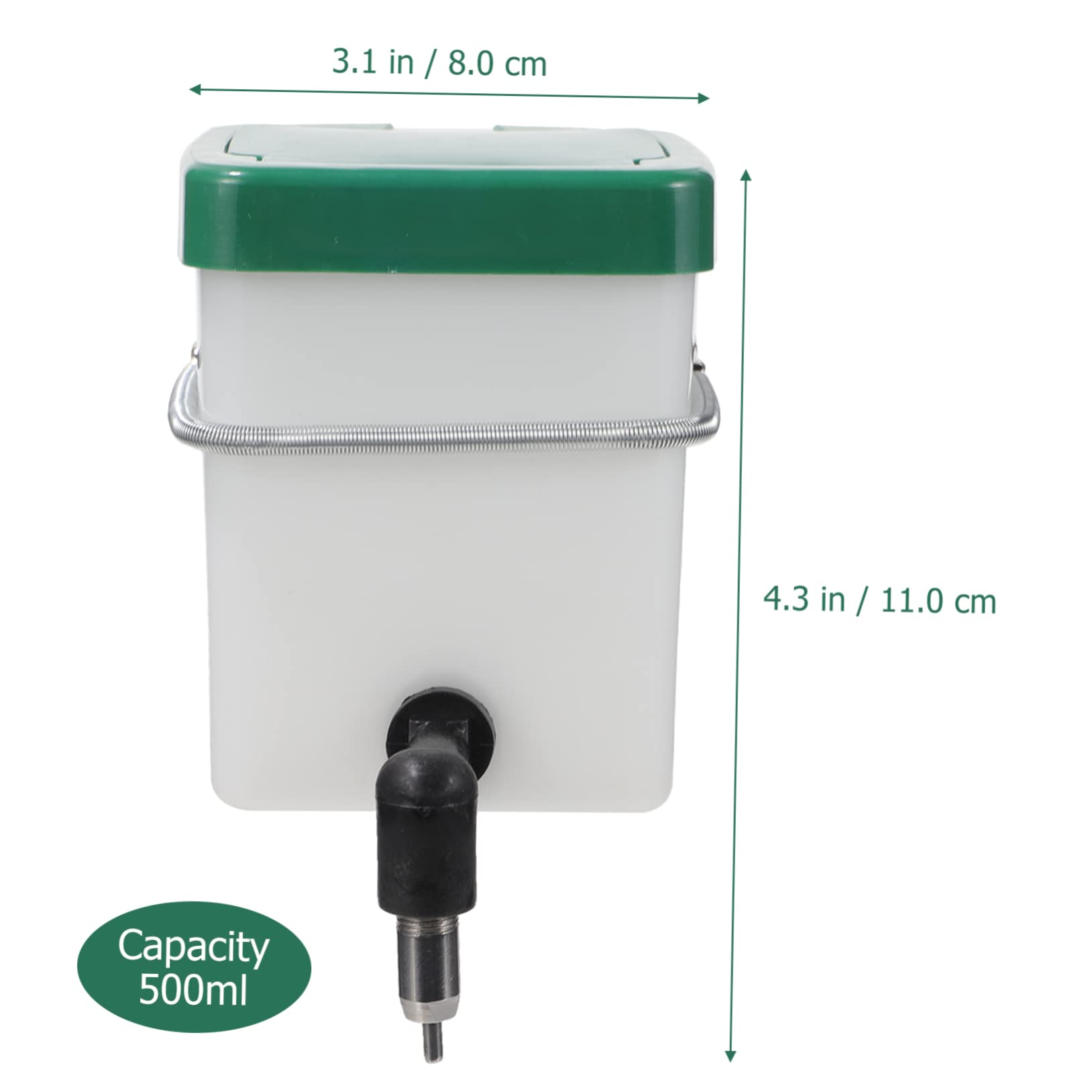 Angoily 4stücke Hänge-wasserflasche Für Haustiere Nippeltränke Für Kaninchen Und Meerschweinchen Auslaufsicher Einfache Montage Für Kleine Nager