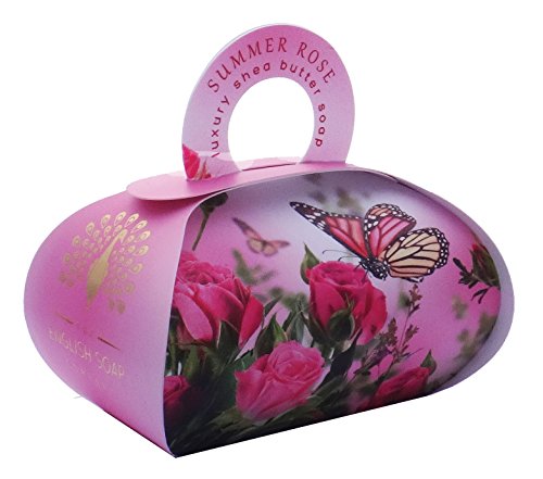 Savon de bain d'exception parfumé à la rose d'été de fabrication traditionnelle