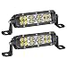 LED Light Bar, AKD Part 2Pcs 5 Inch 72W LED Work Light OSRAM Spot Flood Combo Pods Off Road Driving Lights Dual Row Super Slim Fog Lamps Waterproof for Truck Motorcycle Jeep UTV ATV, 2 Years Warranty