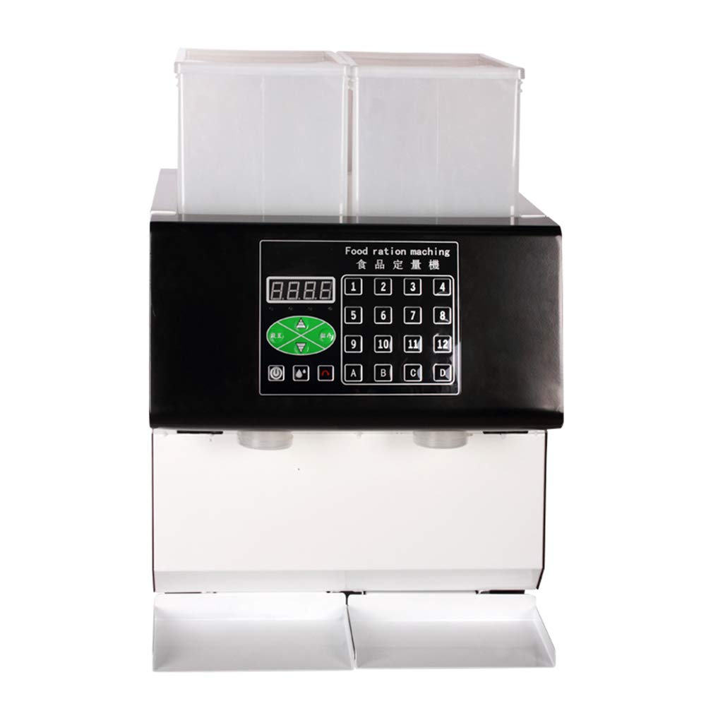 QIVGXBO Fruit Powder Quantitative Metering Dispenser Quantify Fructose Machine for Taro& Sugar& Cocoa& Coffee &Milk Tea&Boba Tea &Bubble Tea Shop Commercial with 2 Cylinders
