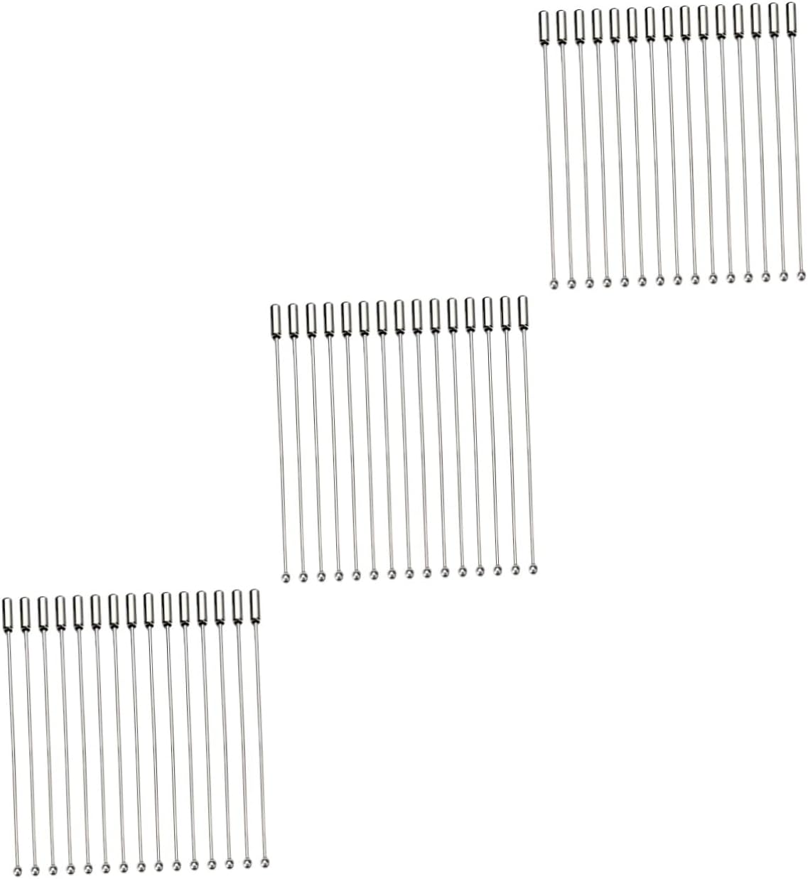 TEHAUX 120pcs Oversized Fashion Safety Pins Corsage Pins Boutonniere Kit DIY Brooch Women Coat Long Safety Sweater Cardigan Dress Brooch