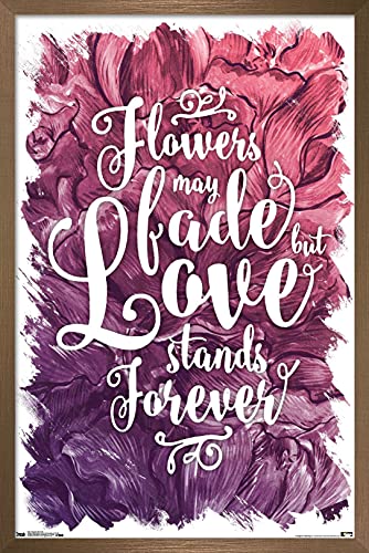 Poster Flowers May Fade décoration murale romantique pour sublimer la chambre