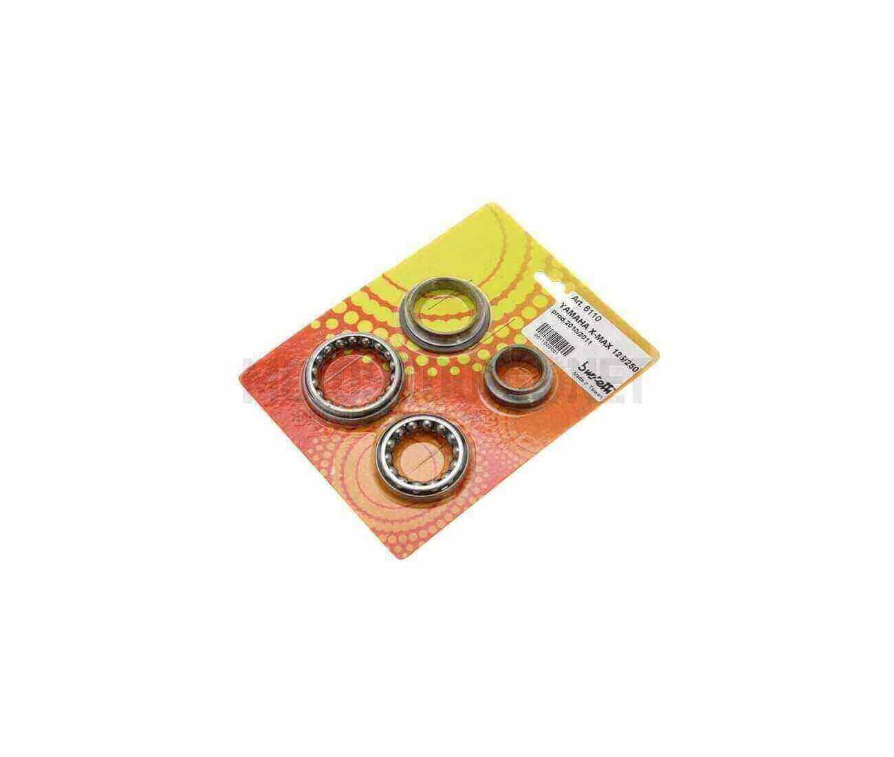 Compatible avec/Remplacement pour COMPATIBLE 125-250 X-MAX/SKYCRUISER-10/13 - ROULEMENTS COLONNE DIRECTION / 6110