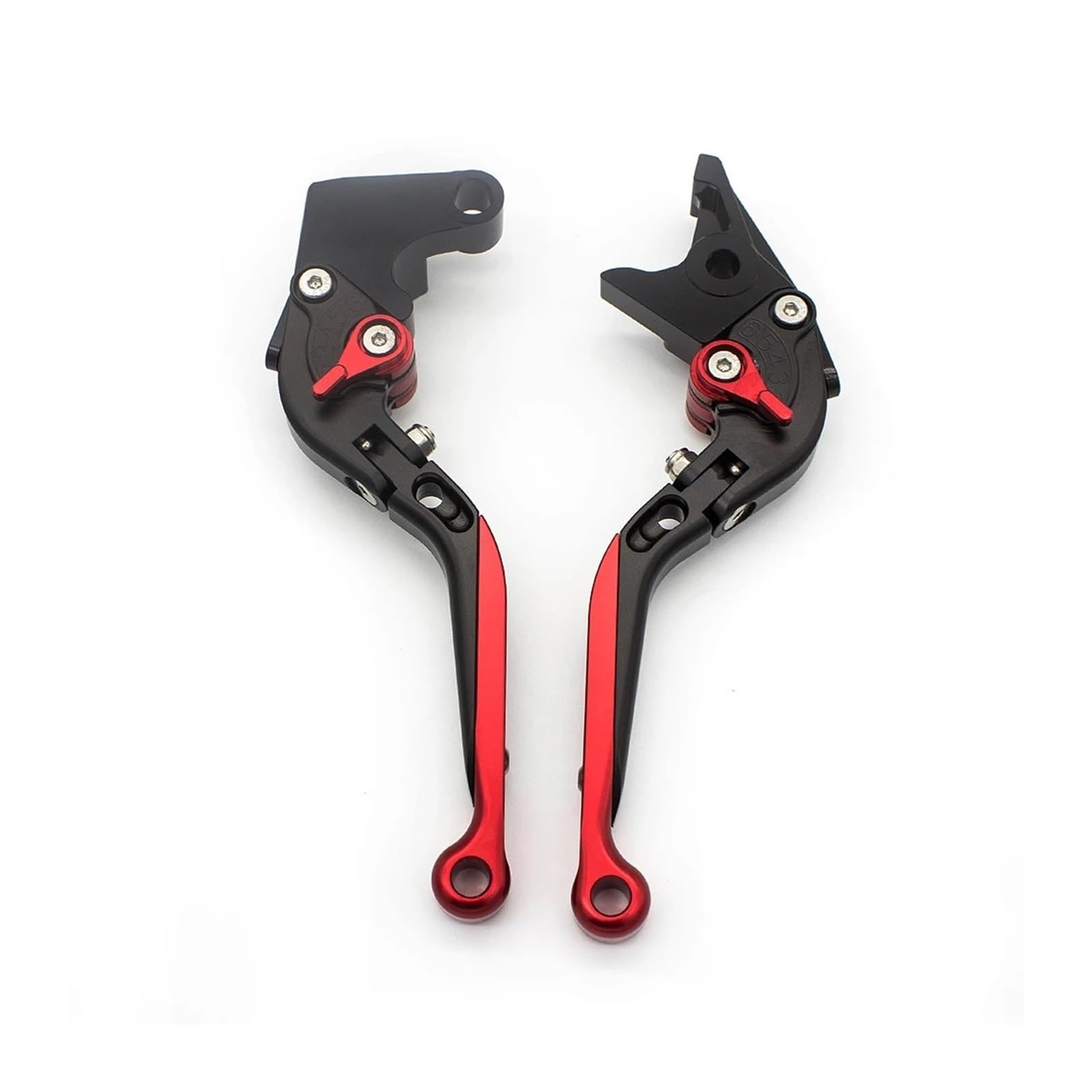 JWQEBNS Motorcycle Brake Clutch Levers for Buell XB12R XB12Ss XB12Scg 2009 CNC Motorcycle Adjustable Folding Extendable Brake Clutch Lever Handle(Fold Extend Red)