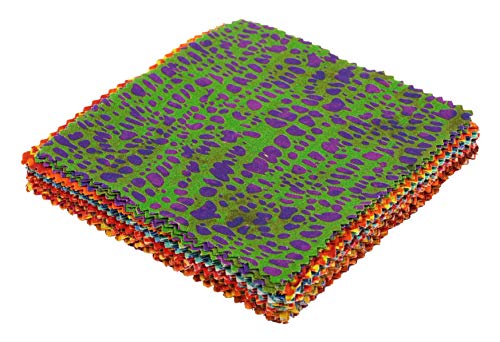 Soimoi Batik Print Precut 5-Inch Cotton Fabric Quilting Squares Charm Pack Diy Patchwork Sewing Craft #TOP4