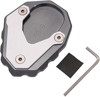 AnXin Motorrad CNC Kickstand Fuß Seitenständer Erweiterung Pad Stützplatte für B.M.W R1200GS 13-18 R1200GS LC ADV 13-18 R1...