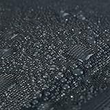 Relaxdays Klappstuhl Balkon, Metall, Kunststoff, Gartenstuhl, HxBxT: 87 x 55 x 48,5 cm, Balkonklappstuhl, anthrazit grau - 8