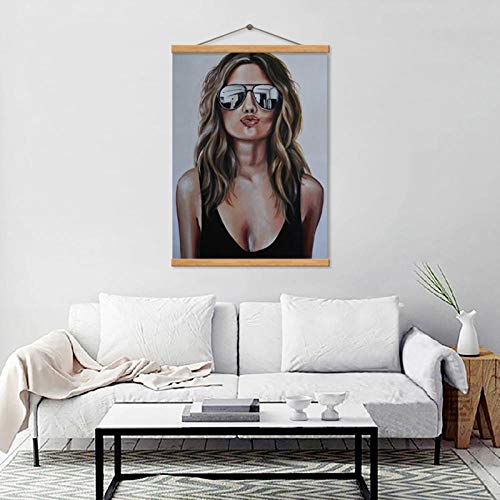 Décoration chambre ado avec une affiche impression toile de mode chic - 3