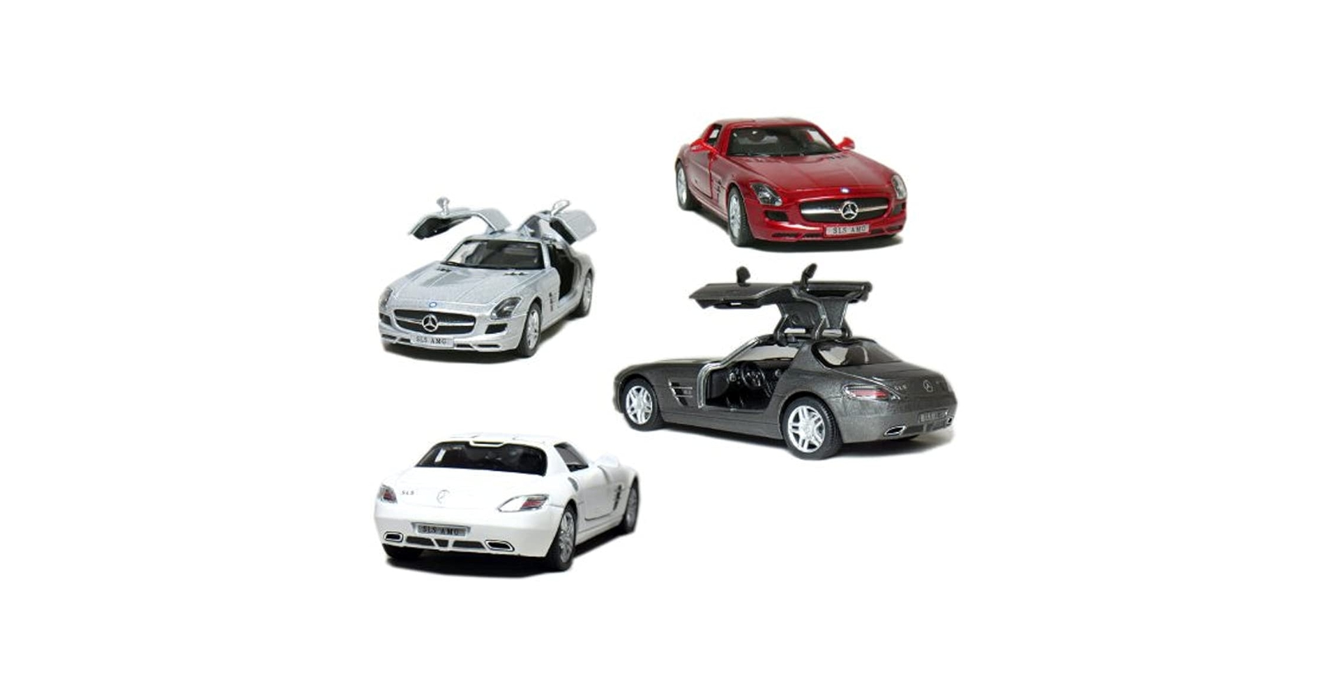 ミニカー Mercedes-Benz SLS AMG Roadster Mercedes-Benz SLS AMG Hardtop, Kinsmart, Diecast Model Toy