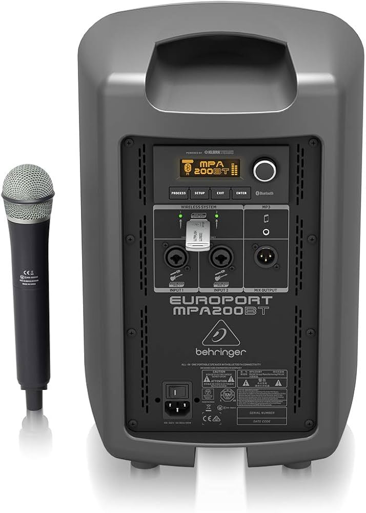 Amazon | ベリンガー EUROPORT MPA200BT | PAセット | 楽器・音響機器