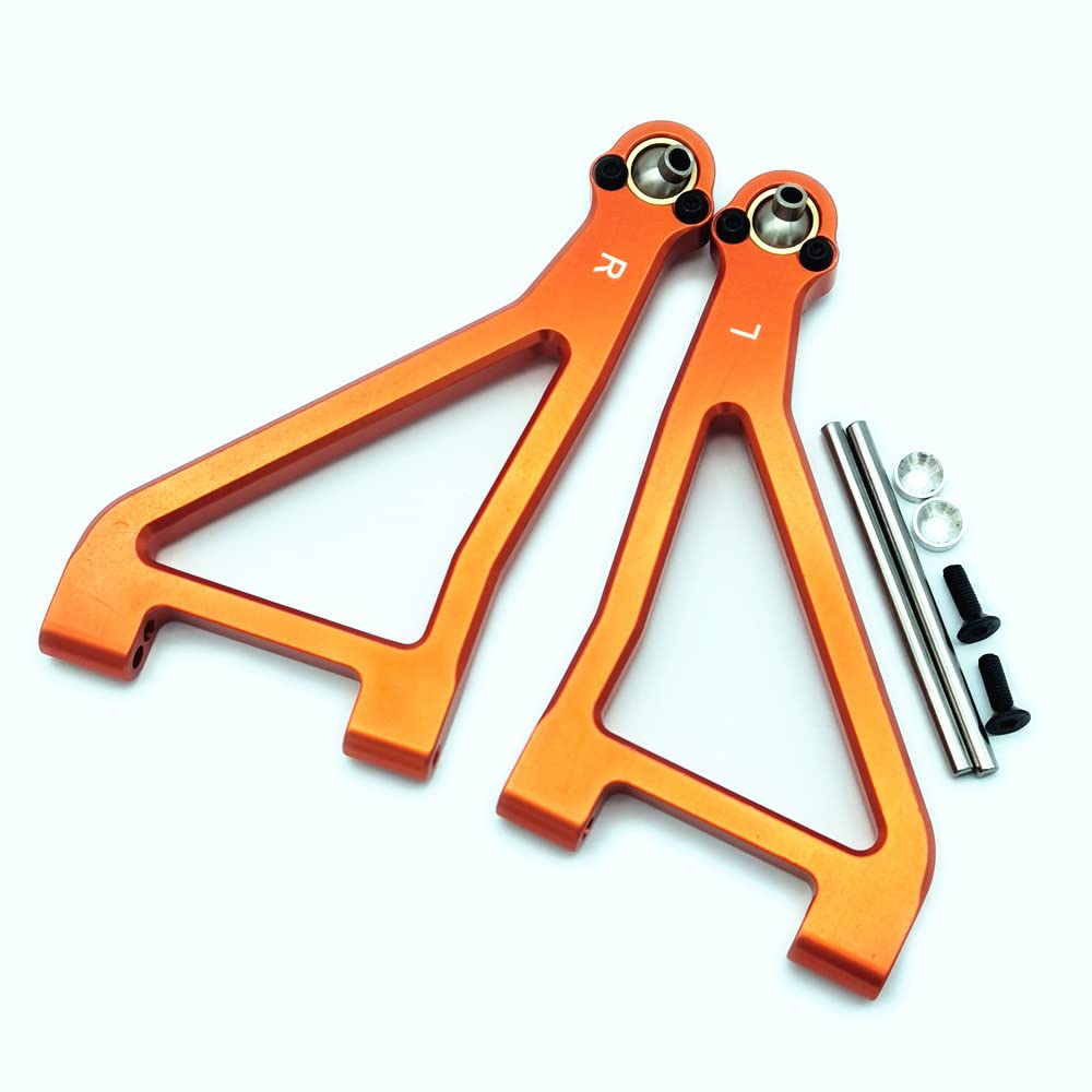 2X CNC aluminio suspensión superior brazos L & R naranja para UDR 1/7 Unlimited Desert Racer 8531 Traxxass