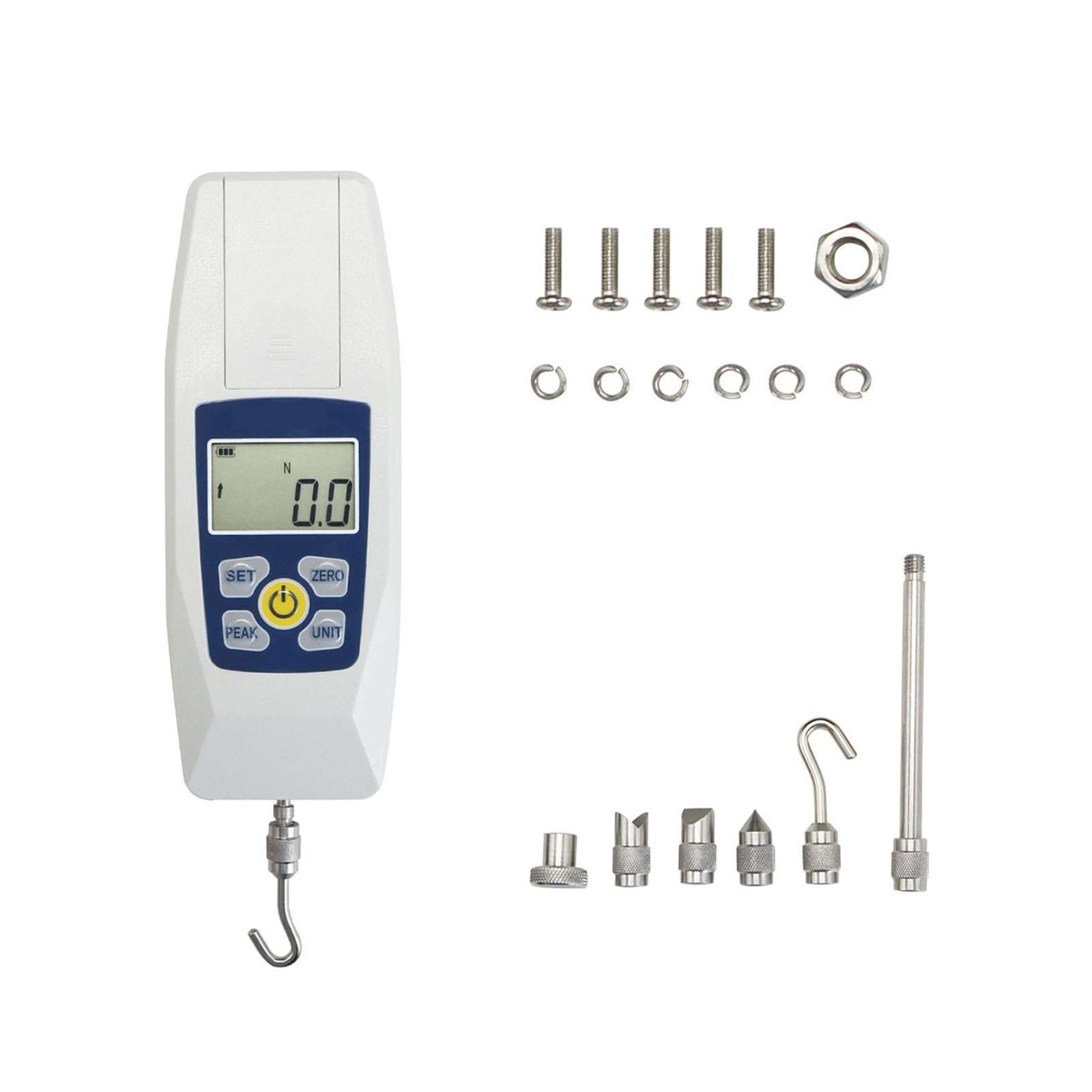 OLAQWENB Torque Wrenches Portable Digital Force Gauge Meter Push Pull with Units N/LB/Kg/Oz for Material Testing Precision Torque Wrench(300N)
