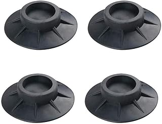 4 szt. podkładki pod stopy do pralki do antywibracji i zapobiegania chodzeniu, mata antypoślizgowa do myjki i suszarki z technologią gumową, idealne do redukcji wibracji i amortyzatorów wstrząsów