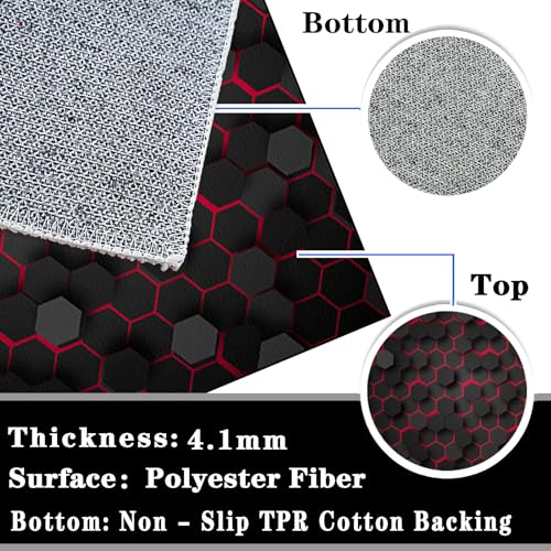 Miniatura 6 de Alfombrilla Para Silla De Gaming, Oficina Alfombra De Protección De Suelo, Protector Suelo Silla Ruedas, Oficina Escritorio Gamer Alfombrilla, Alfombrilla Para Silla Para Suelos Duros 60 X 90 Cm