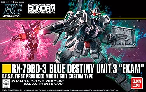 Bandai Hobby HGUC 1/144 Unit 3 (Exam) Gundam: The Blue Destiny Figure Model Kit