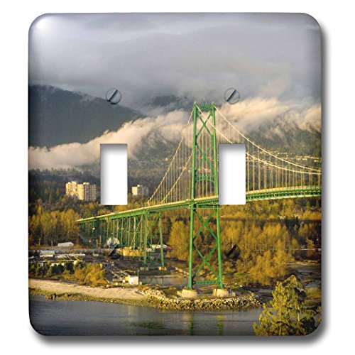 Interruptor doble 3dRose lsp_70746_2 placa de pared decorativa Vancouver 2