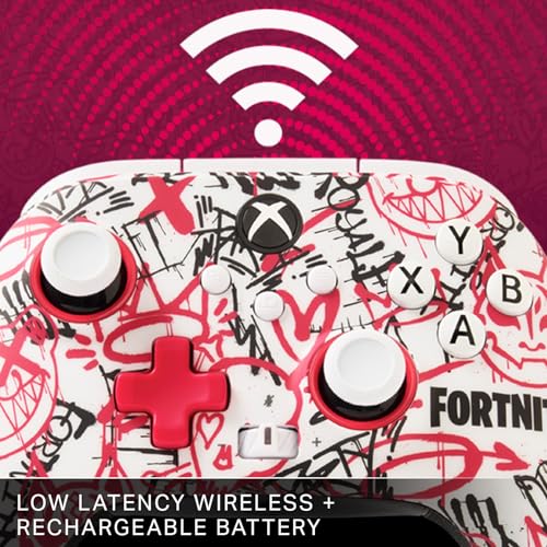 PowerA Wireless Controller for Xbox Series X|S - Fortnite SE, bonus virtual item included, hall effect thumbsticks, low latency wireless, officially licensed, works with Xbox One and Windows 10/11