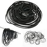 50PCS 40135MM Mixed Flat Cassette Tape Machine Recorder Rubber Belt for Repair Walkman CD DVD Drives 2mm Width Black