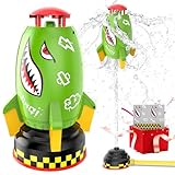 Skirfy Outdoor Water Sprinkler for Kids Toys,Summer Water Rocket Launcher for Kids,Outdoor Sprinkler Toy Backyard Lawn Birthday Gift for Girls Boys Age 3 4 5 6 7 8 Year Old
