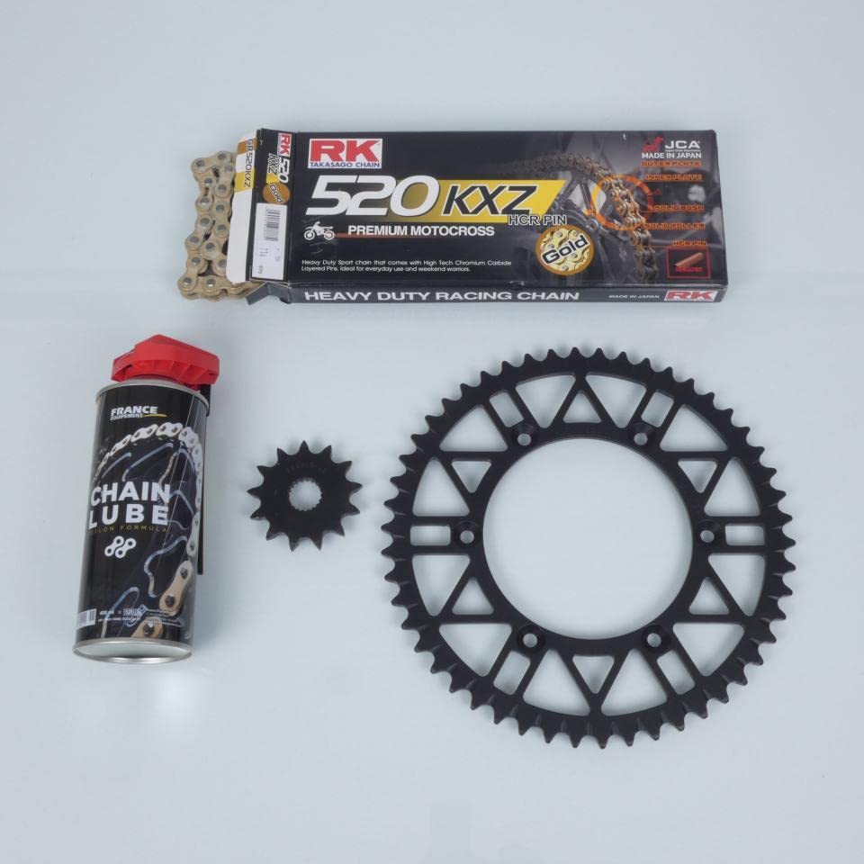 Kit chaîne FE de rechange pour restaurer la transmission Yamaha 250 Yz-F 4T pas 520 alésage 130mm