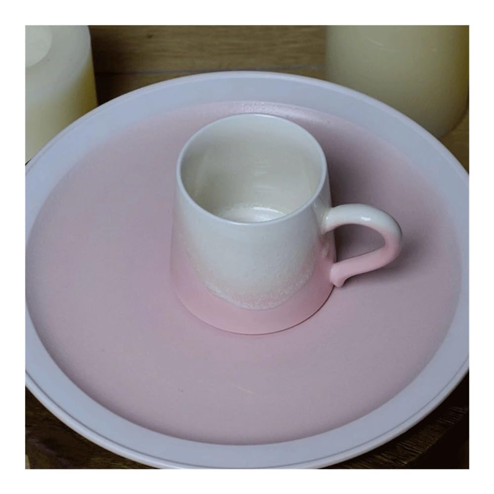 Ceramiczny kubek do kawy Kubek w proszku z bursztynu, filiżanka ceramiczna, dziewczęca kawa kolorze podszkliwnym, pamiątka Filiżanki kawy